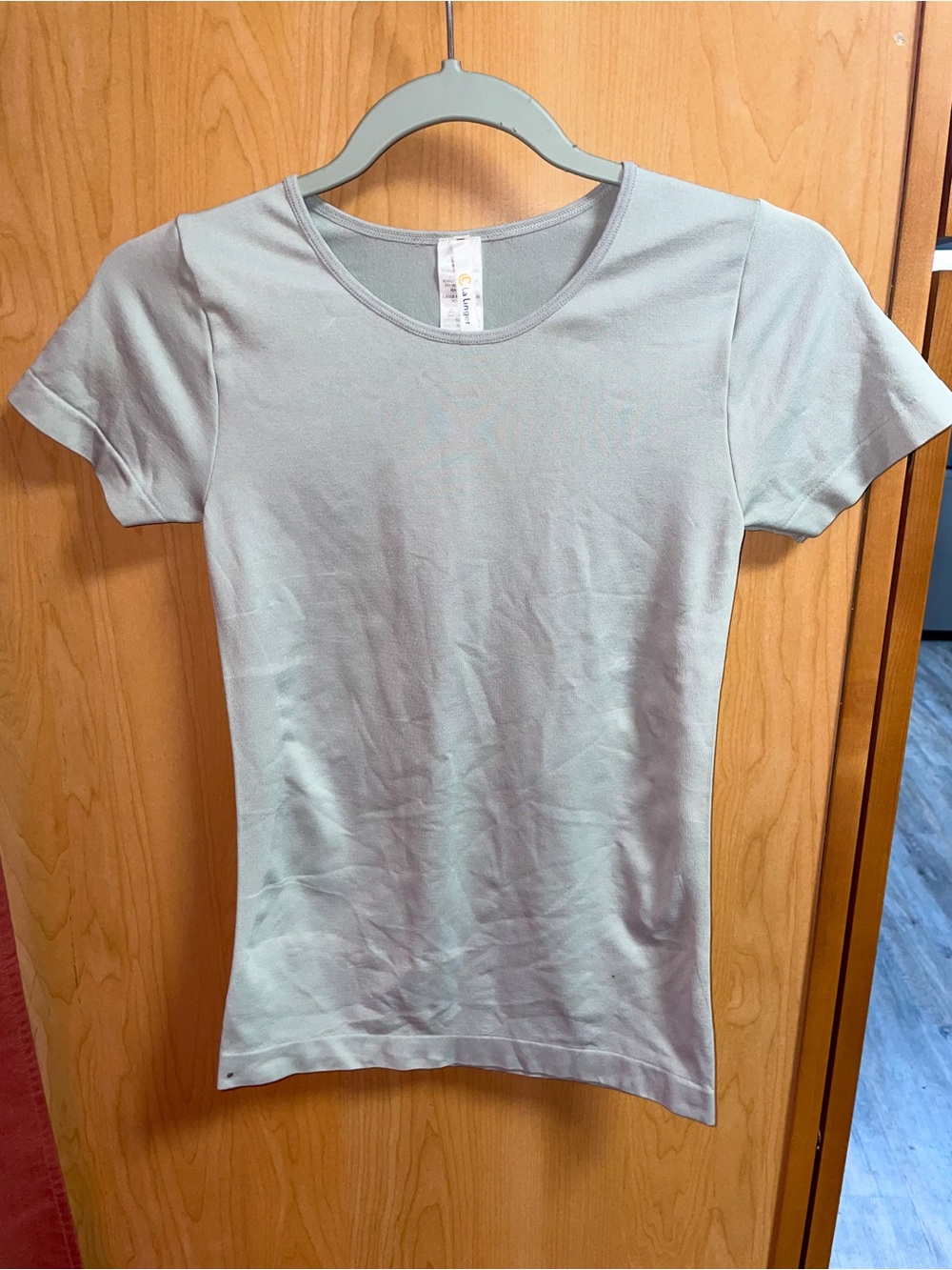Women’s Short Sleeve Crewneck Tee in Sage - Unknown Brand